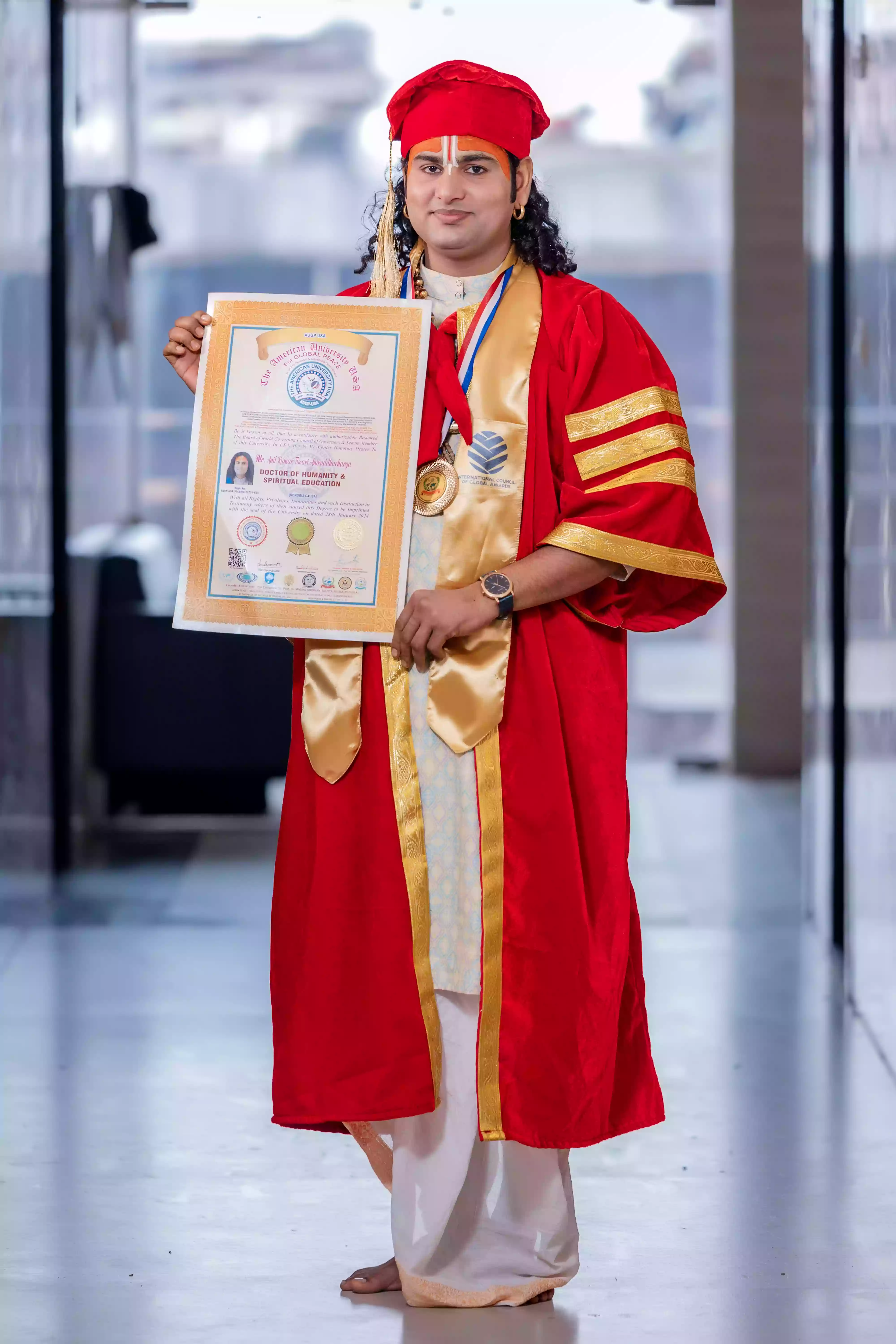 Portrait of Pujya Shri Aniruddhacharya Ji Maharaj